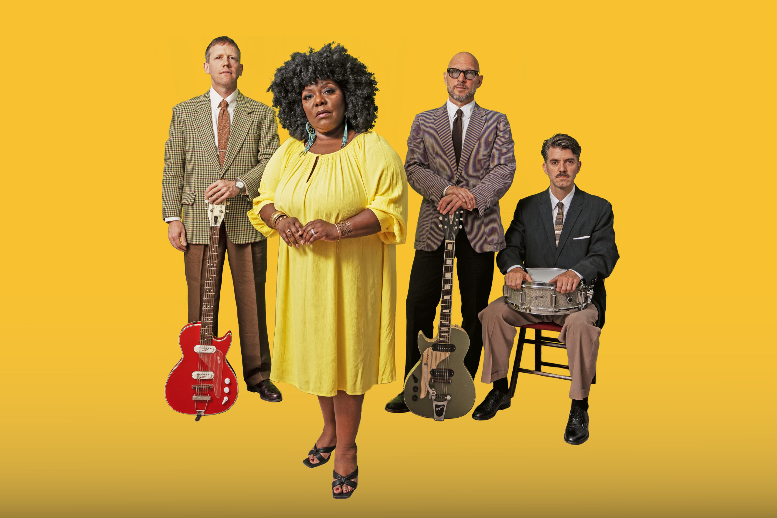 MICHELLE DAVID & THE TRUE-TONES Dresden Beatpol soul woman promo geel@MichelBosch